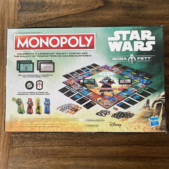 MONOPOLY: Star Wars Boba Fett Edition Board Game 2022 - Picture 2 of 2